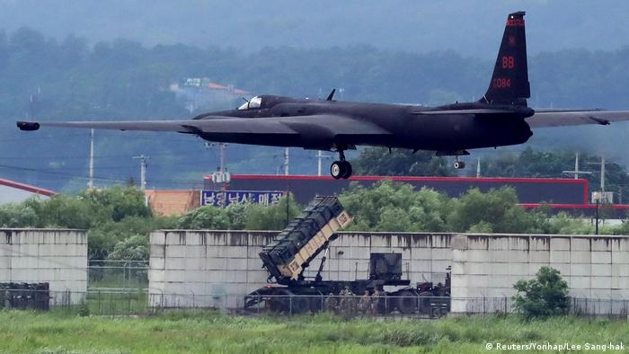 Un avión U-2 Dragon de Estados Unidos participa en ejercicios en la base aérea de Osan, Corea del Sur. Foto: DW - Archivo