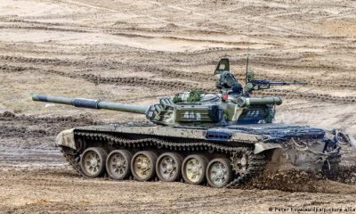 Tanque ruso en maniobras en Bielorrusia. Maniobras tácticas del Ejército ruso en Bielorrusia. Foto: DW- Archivo