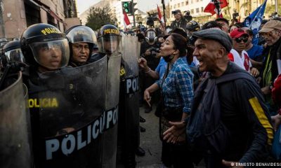 Imagen de las protestas antigubernamentales en Perú. Foto: DW