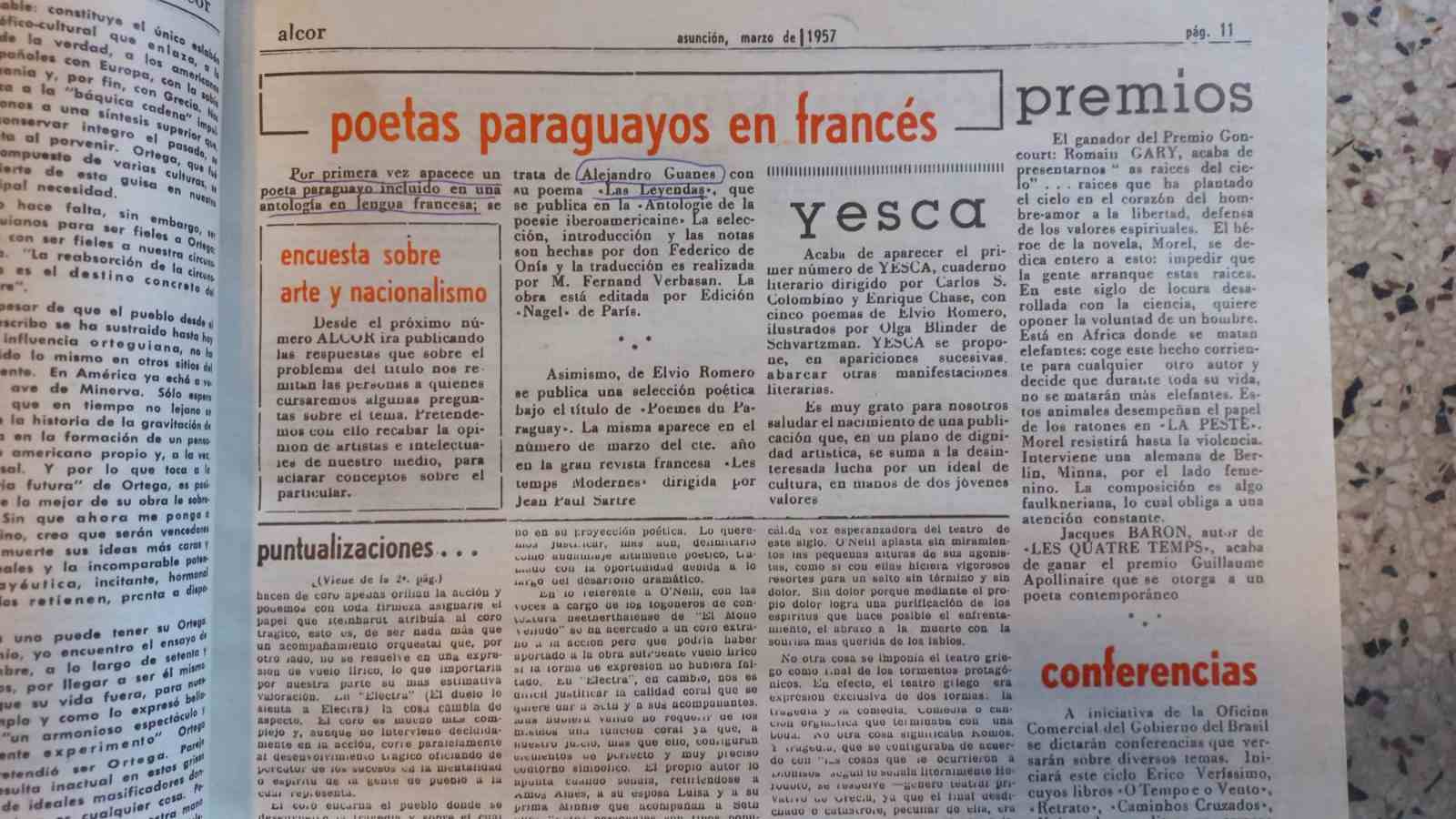 Revista Alcor, Año 2, marzo de 1957, p. 11. © Christian Kent. Cortesía