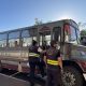 Fiscalizadores ubicados en la Terminal de Ómnibus realizan los controles pertinentes asegurando el buen servicio del transporte. Foto: Dinatran