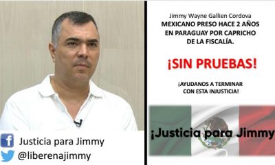 Familiares realizaron campañas pidiendo liberación de Jimmy Wayne Gallien Córdova. Foto: Gentileza.
