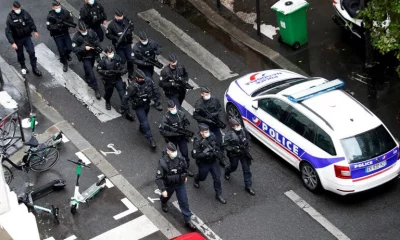 Varios agentes de policía en París, Francia. Foto: Infobae