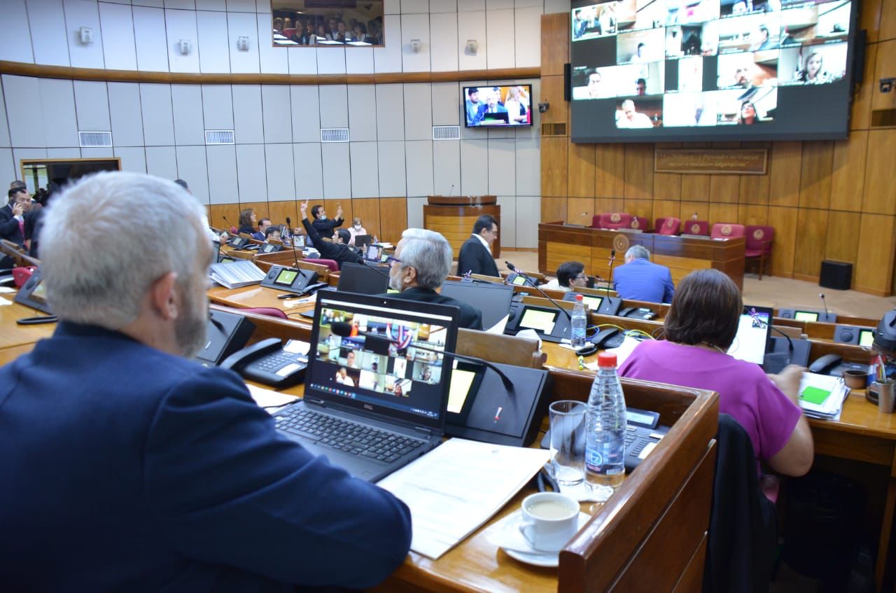 Sesión de la Cámara de Senadores. Foto: Archivo.