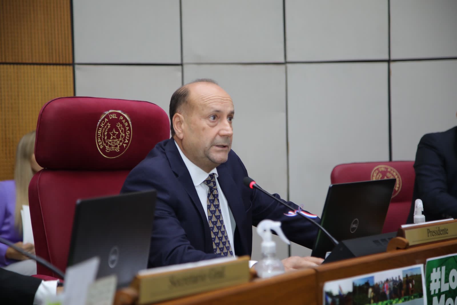 Presidente del Senado, Óscar Salomón. Foto: Gentileza.