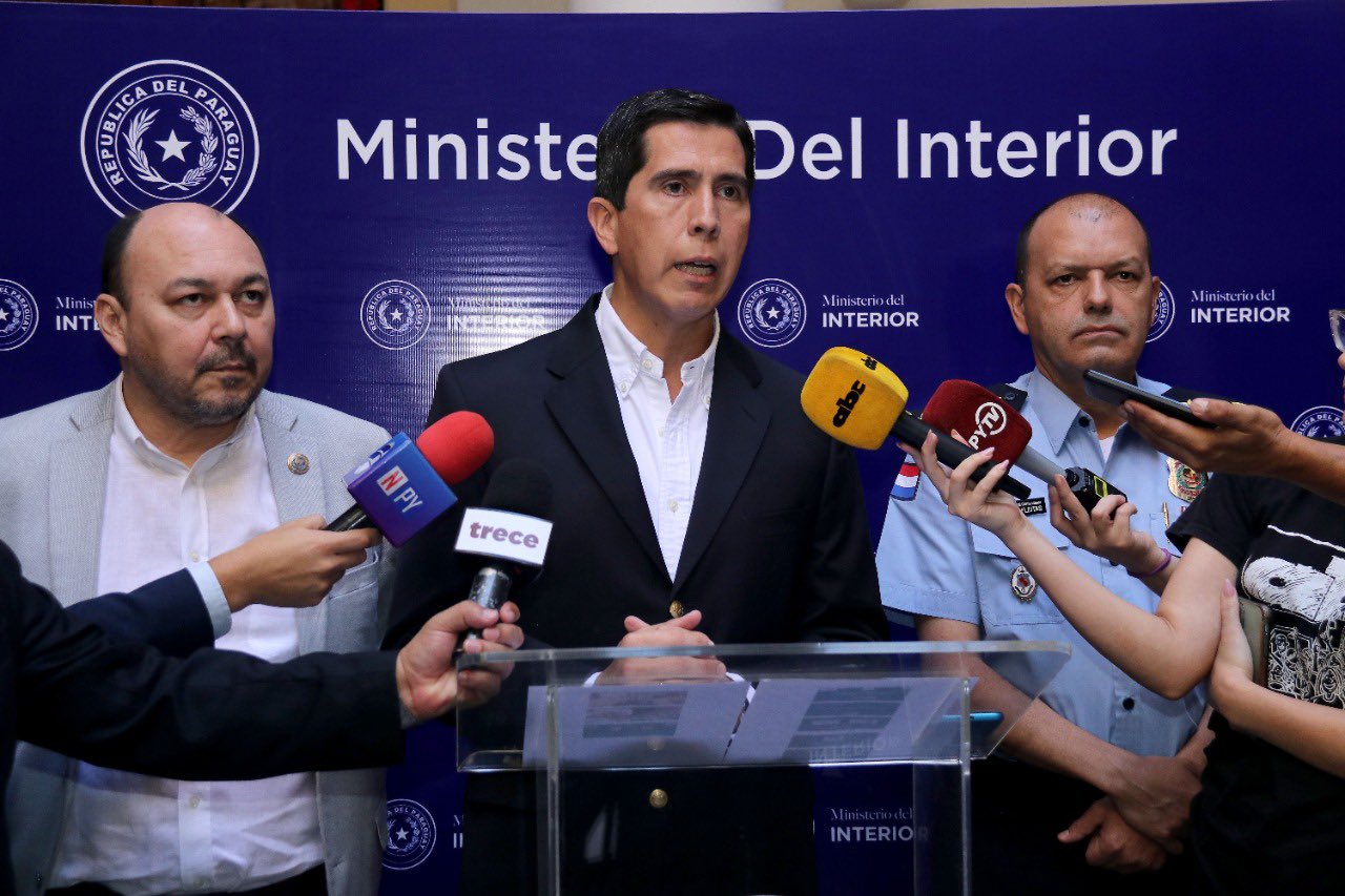 Conferencia de prensa sobre operativo Lisboa. Foto: Gentileza