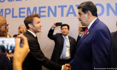 Macron y Maduro en los pasillos de la Cop27. Foto: DW