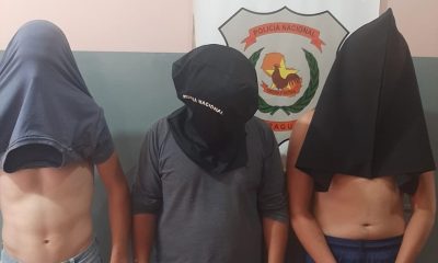 El joven y sus acompañantes fueron detenidos, todos estaban alcoholizados. Foto: Gentileza