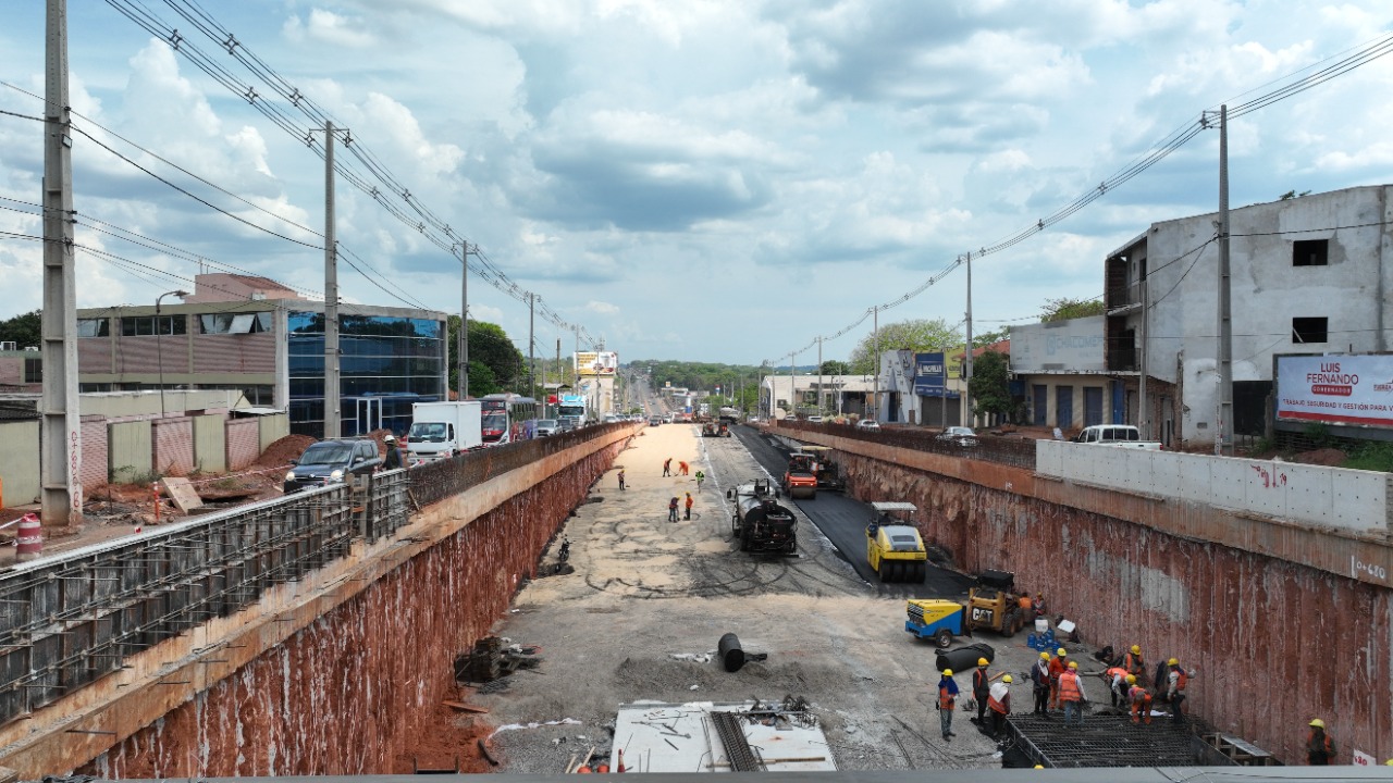 Las obras en la zona de Tres Bocas avanzan a pasos agigantados. Gentileza