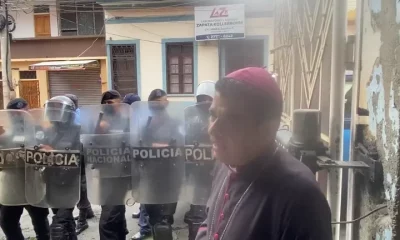 La dictadura nicaragüense acusó al obispo Rolando Álvarez de conspiración y propagación de noticias falsas. Foto: Infobae