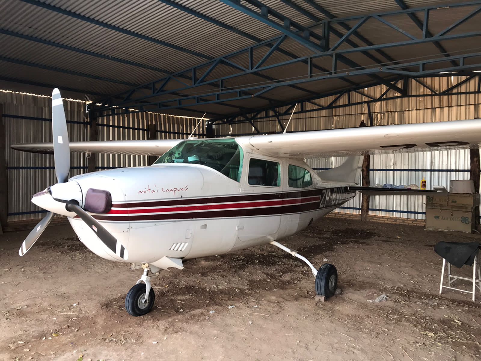 La aeronave se robó en la mañana de este sábado. Foto: Gentileza.