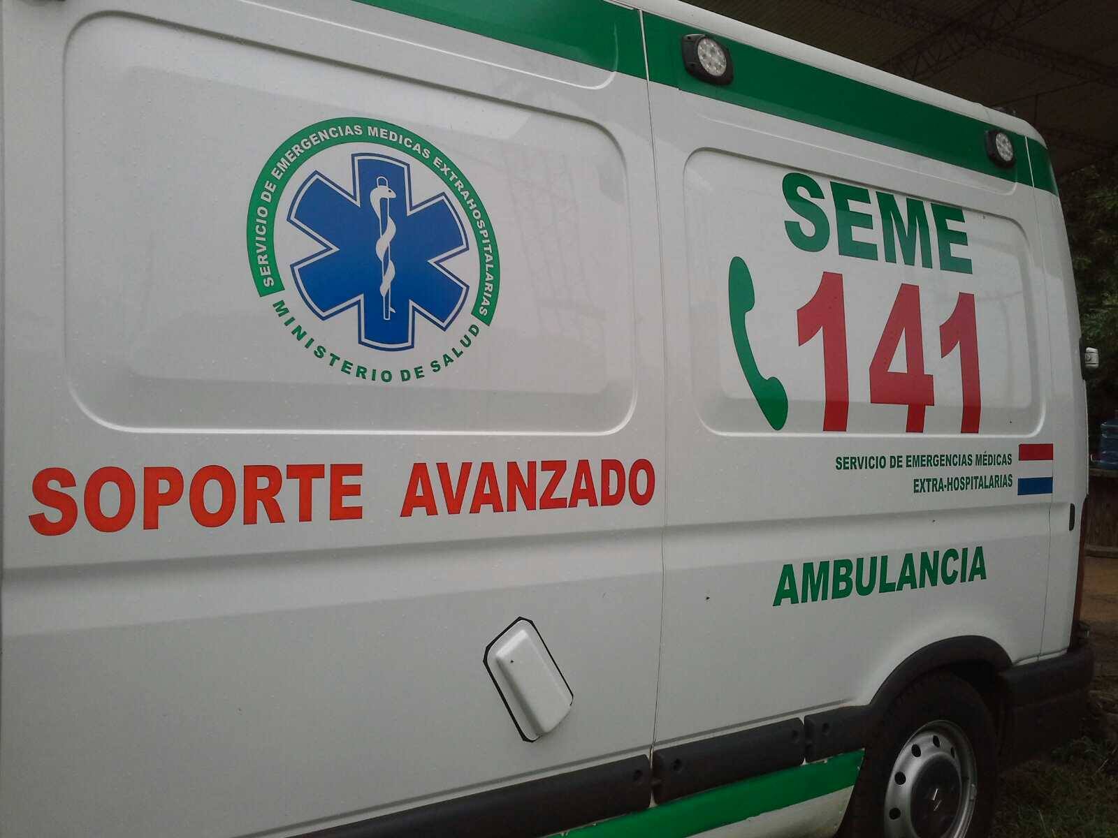 Ambulancia SEME. (Gentileza)