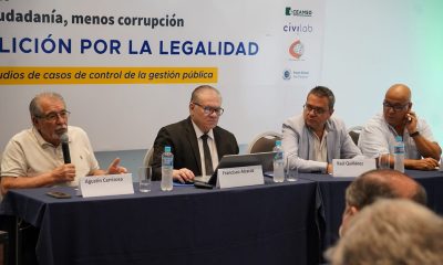 Directivos de la Fundación CIRD durante la presentación de las investigaciones. Foto: Gentileza.