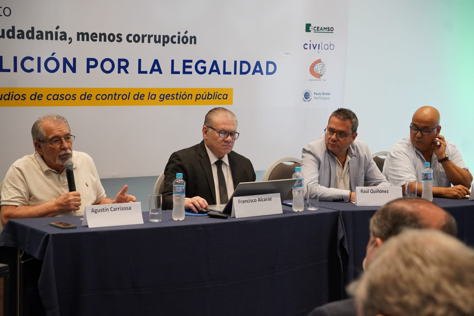 Directivos de la Fundación CIRD durante la presentación de las investigaciones. Foto: Gentileza.