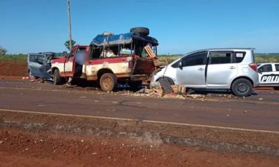 Triple choque en Misiones, Argentina. Foto: Captura NPY