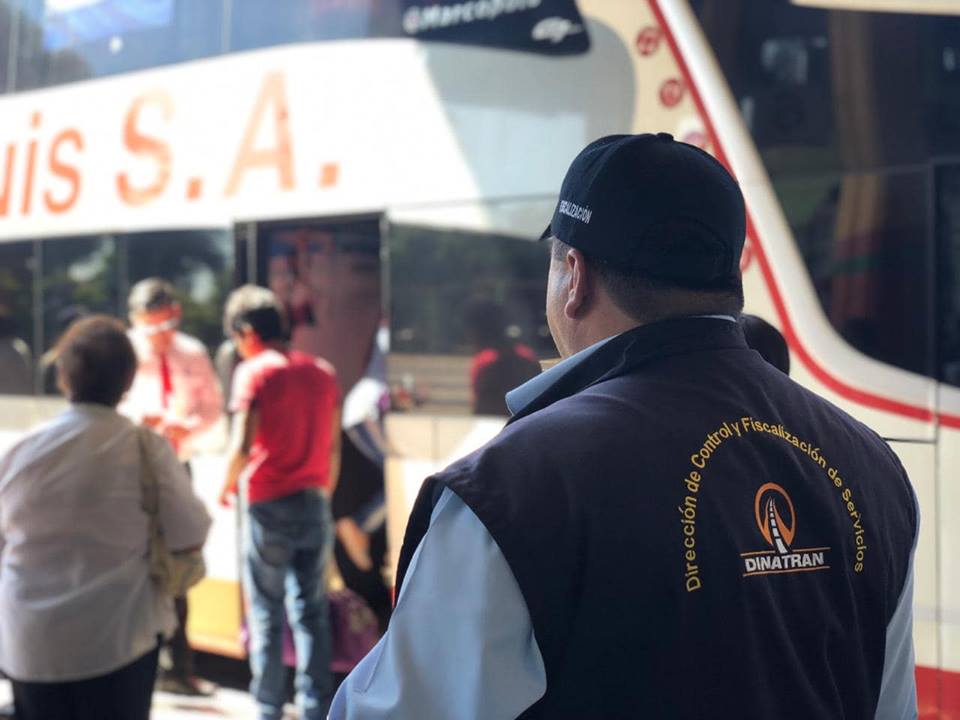 Buses de corta, mediana y larga distancia son regulados por Dinatran. Foto: Gentileza.