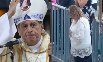 Fiscal Sandra Quiñónez, una de las pocas autoridades presentes en la misa central de la Virgen de Caacupé. Foto: El Nacional.