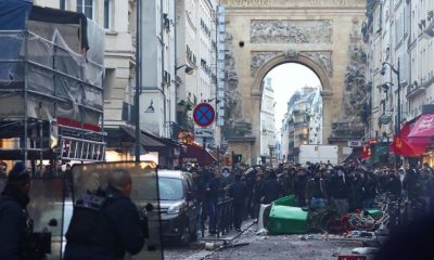 Manifestantes en París. Gentileza