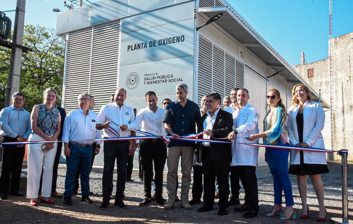 Inauguración de planta de oxígeno. Foto: Gentileza