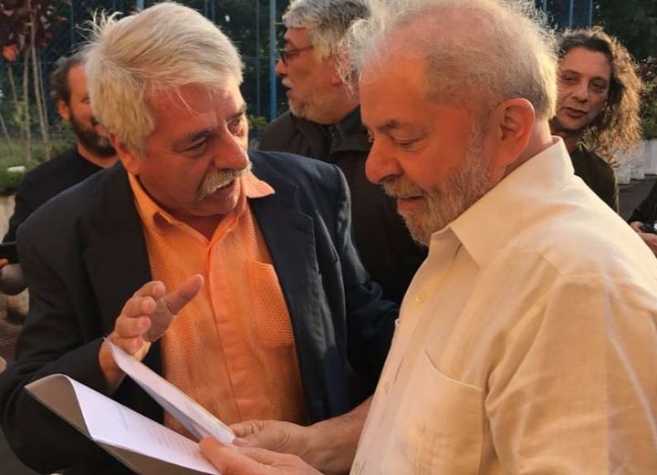 Ricardo Canese y Lula da Silva. Foto: Gentileza