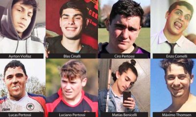 Los ocho acusados por el crimen de Fernando Báez Sosa. Foto: Perfil.com
