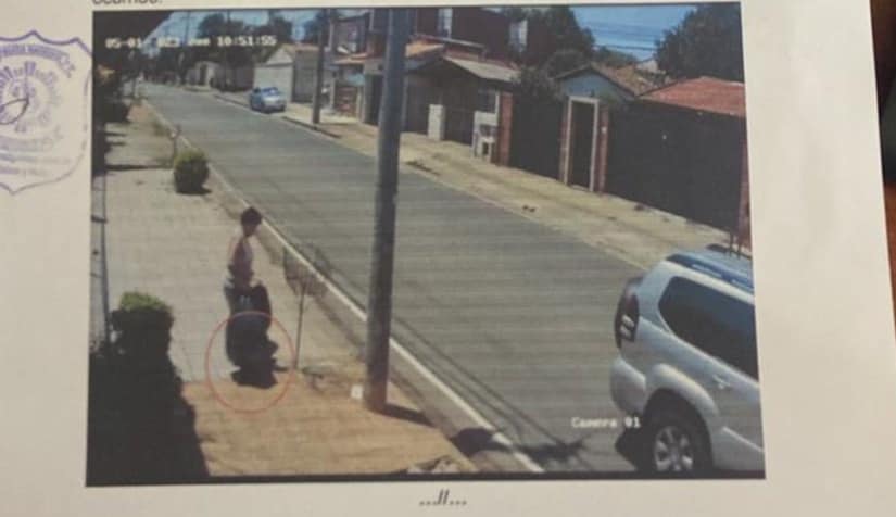 Imágenes de circuito cerrado muestra a los sospechosos. Foto: Ministerio Público