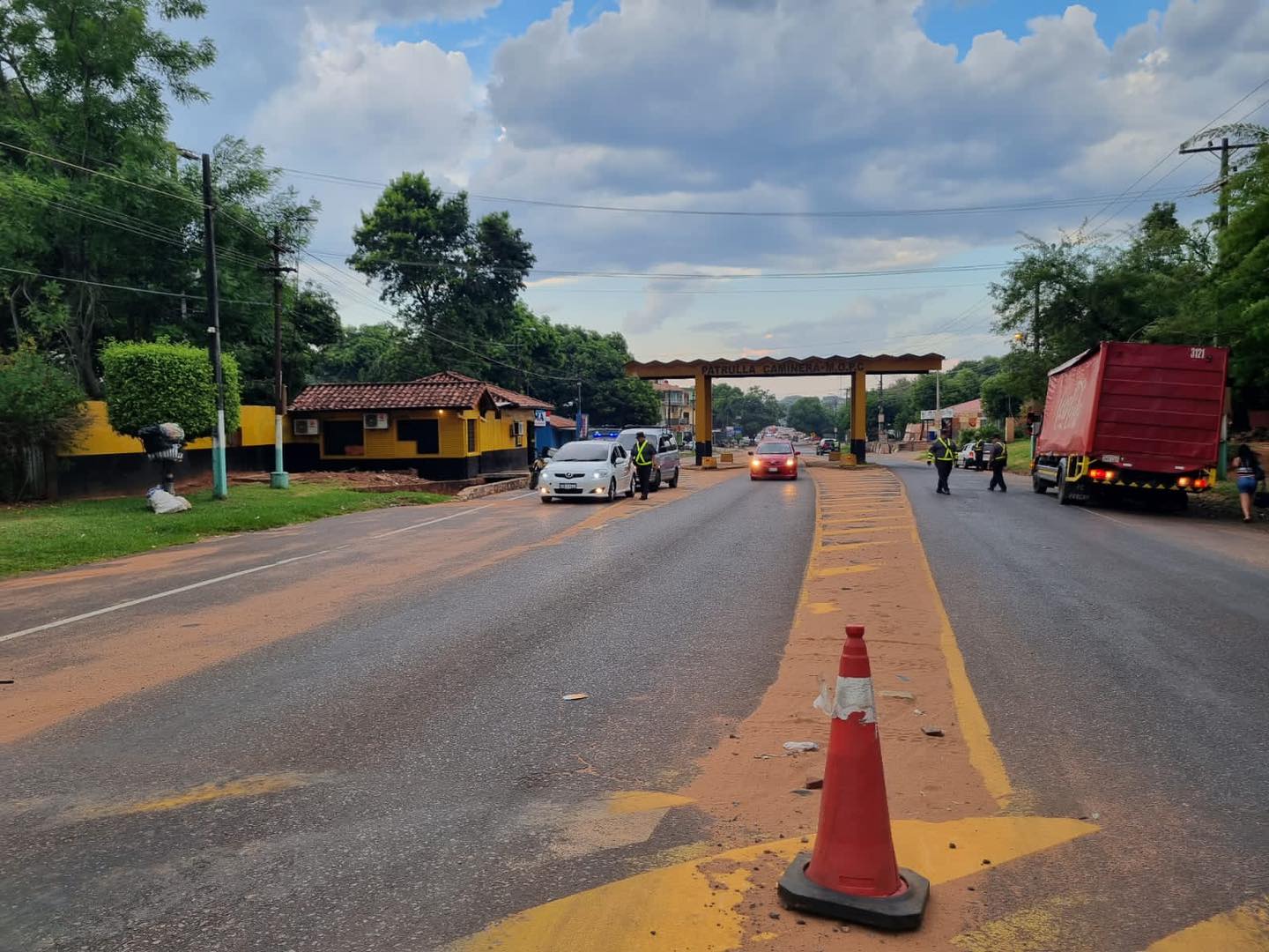 Controles en las rutas nacionales. Foto: Patrulla Caminera