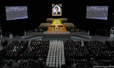 Ceremonia funeraria en honor a Shinzo Abe en Tokio. Foto: DW