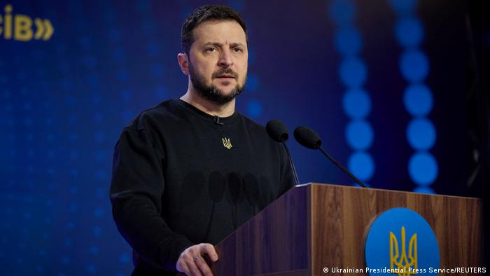 El presidente de Ucrania, Volodimir Zelenski. Foto: DW