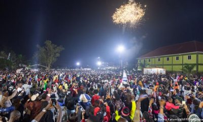 Fuegos artificiales en Kampala para celebrar el Año Nuevo. Foto: DW