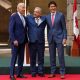 El presidente de EE. UU., Joe Biden, el mexicano, Andrés Manuel López Obrador, y el primer ministro canadiense, Justin Trudeau: "tres amigos" frente a China. Foto: DW