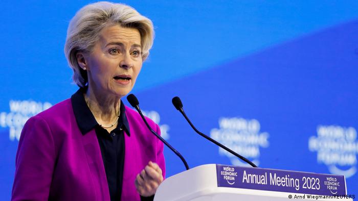 Ursula von der Leyen, en Davos. Foto: DW