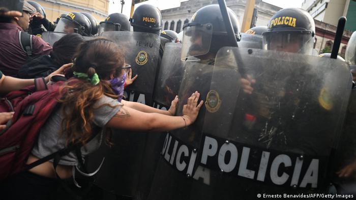 Protestas en Perú. Foto: DW