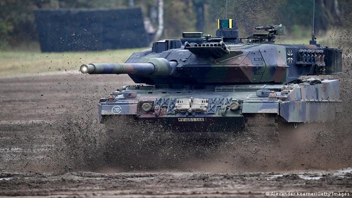 Tanque Leopard 2, de fabricación alemana. Foto: DW