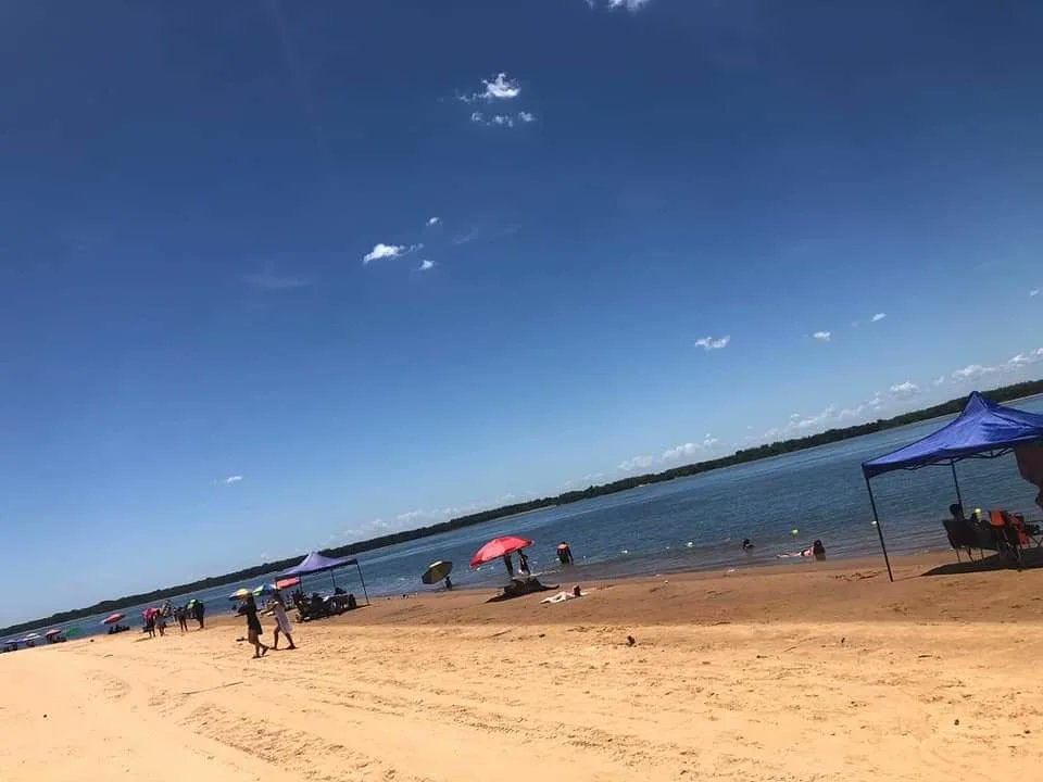 Playa Corateí - Ayolas. Foto: Armada paraguaya.