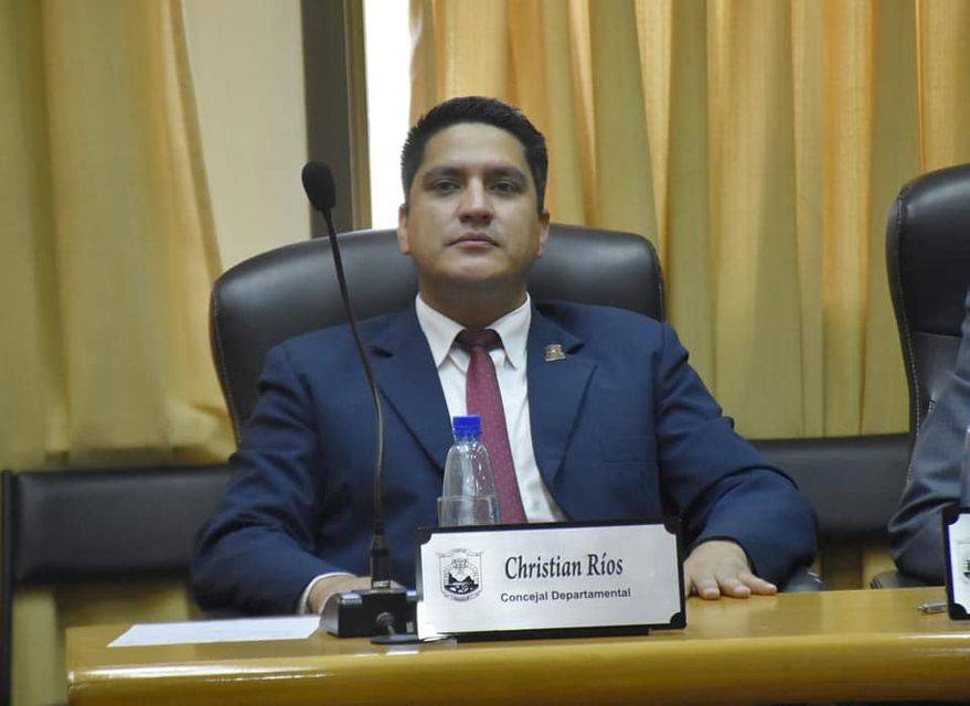 Christian Ríos, nuevo gobernador de Itapúa. Foto: Gentileza