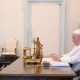 Mario Abdo Benítez en su segunda visita al papa Francisco. Foto: Vatican News