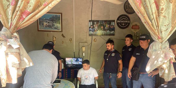 El hombre fue detenido en su vivienda en Zeballos Cué. Foto: Gentileza
