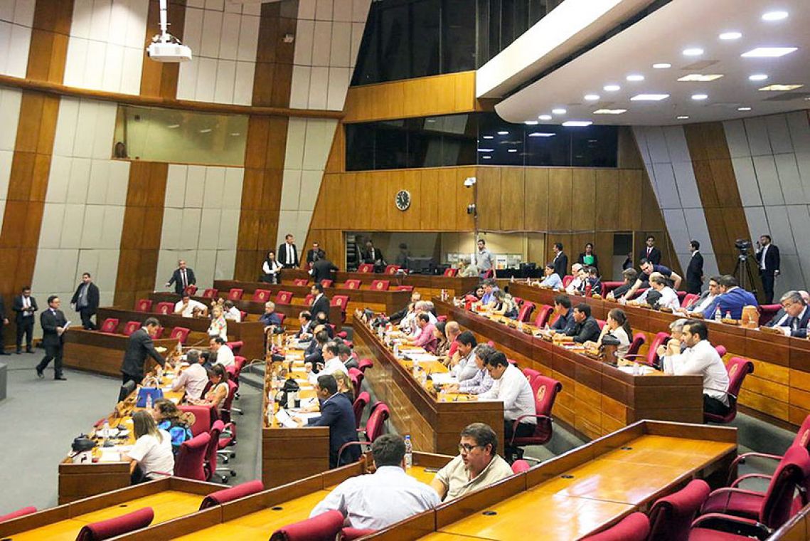 Sesión de la Cámara de Senadores. Foto: Archivo