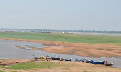 Bajante crítica en el río Paraguay. Foto: Archivo.