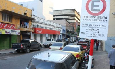 Estacionamiento tarifado en Asunción. Foto: Ñanduti