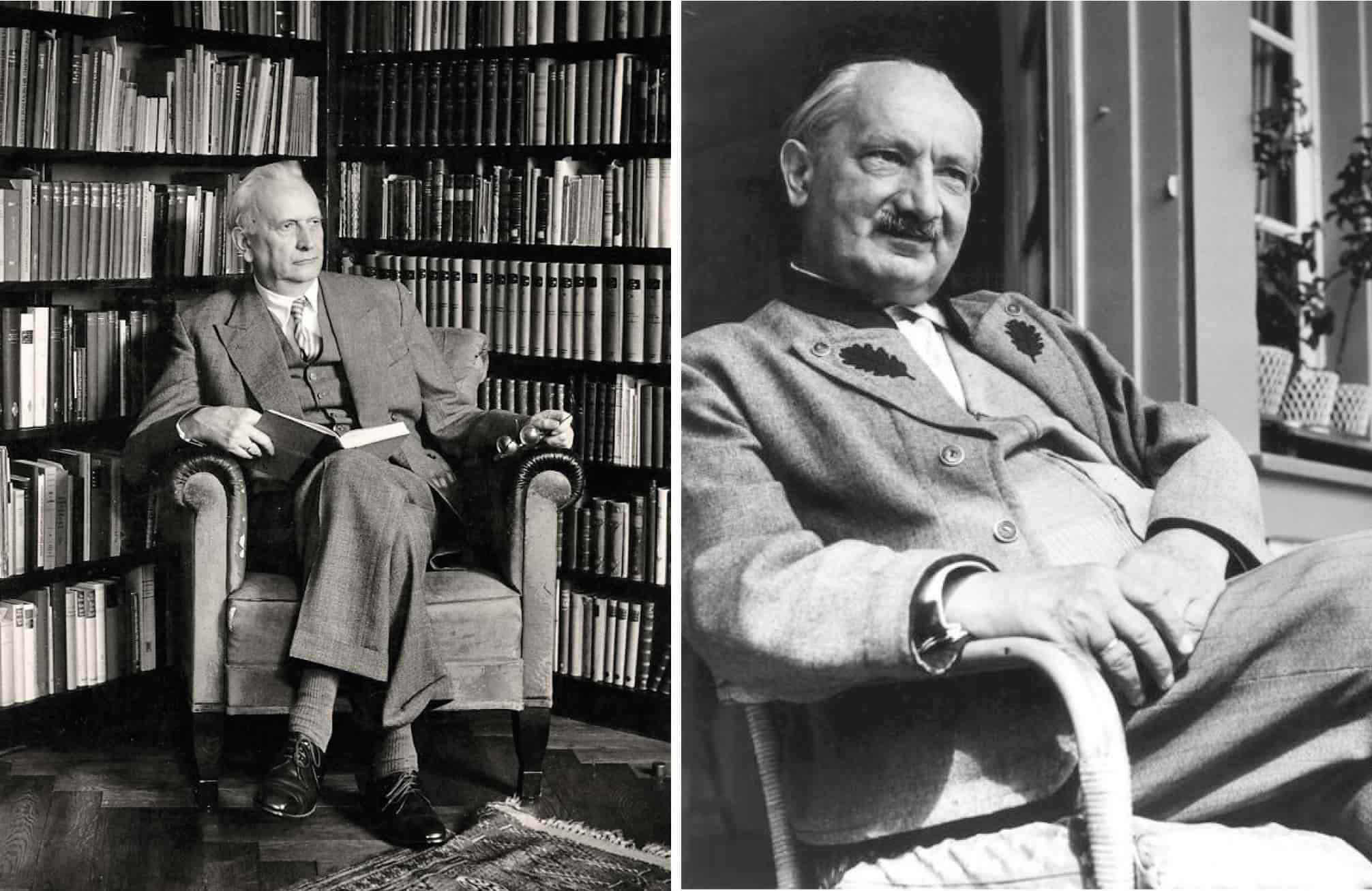 Karl Jaspers y Martin Heidegger. Archivo