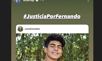 Posteo del productor del momento, Bizarrap pidiendo justicia para Fernando Báez Sosa. Foto: Captura