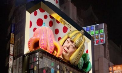 Transeúntes del barrio de Tokio podrán disfrutar de un anuncio en tercera dimensión que reta los límites de la realidad al clásico estilo de Yayoi Kusama. Foto: @latinspots