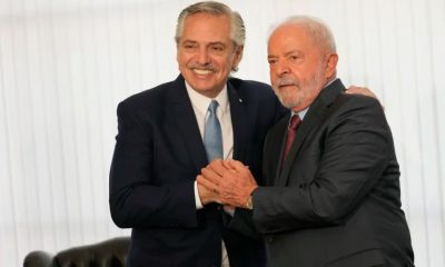 El presidente argentino, Alberto Fernández, y su par brasileño, Luiz Inácio Lula da Silva. Foto: La Nación Argentina