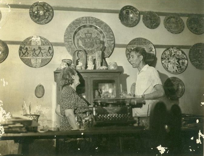 Josefina Plá y José Laterza Parodi. 