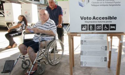 Voto accesible. Foto: Gentileza