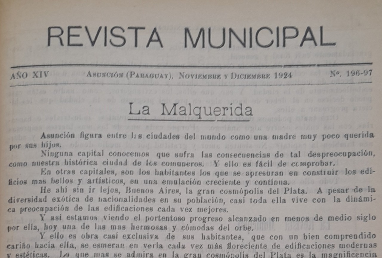 Revista Municipal. Cortesía