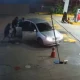 Los delincuentes que protagonizaron el asalto. Captura video NPY