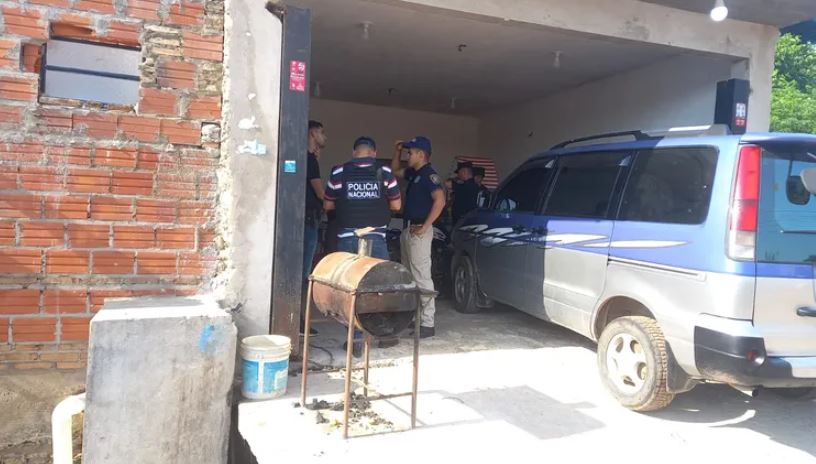 Asesinato en el barrio Santa Ana de Asunción. Foto: Gentileza.